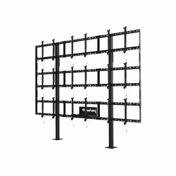 Peerless DS-S555-3X3, Multimedia stand, Black, 409 kg, 116.8 cm (46"), 139.7 cm (55"), 200 x 200,600 x 400 mm
