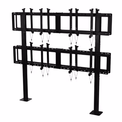Peerless DS-S560-B2X2, Fixed floor stand, Black, 363 kg, 116.8 cm (46"), 152.4 cm (60"), 200 x 200,600 x 400 mm