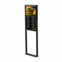 Peerless DS-OM55ND-FLOOR signage display mount 139.7 cm (55") Black