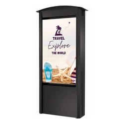 Peerless Dual-Sided Smart City Kiosk with (2) 55" Xtreme High Bright Outdoor Displays