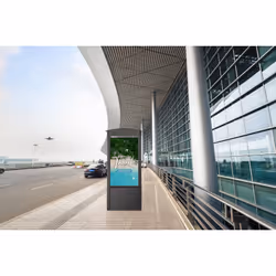 Peerless Smart City Kiosks with 55" Xtreme™ High Bright Outdoor Display
