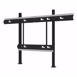 Peerless SEAMLESS Kitted+ Series for LGE LAEC Models, Fixed, Black, Aluminium, 3.45 m (136"), Floor