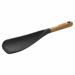 STAUB Multifunction Spatula Spoon Great for Both Cooking and Serving Durable BPA-Free Matte Black Silicone Acacia Wood Handle ...