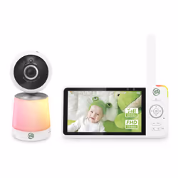 LeapFrog LF1726FHD Baby Monitor 5.5' 1080p Screen Up to 2500 ft range Pan-Tilt-Zoom Night Light Color Night Vision Soot ...