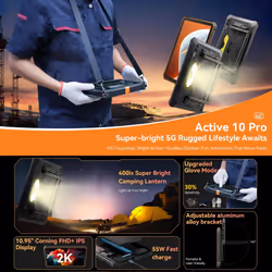 Blackview Active 10 Pro Rugged Tablets 12GB+512GB - Black