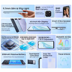 Blackview Wave 6C Smartphone 2GB+32GB - Black