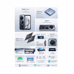 DOOGEE V40 Pro 5G Rugged Smartphone 16GB+512GB - Silver