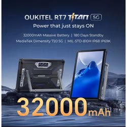 Oukitel RT7 5G TITAN Rugged Tablet 12GB+256GB - Black