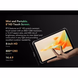 Oukitel RT3 Rugged Tablet 8 Inch 4GB+64GB - Black