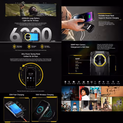 Ulefone Armor Mini 20 Rugged Smartphone 8GB+256GB