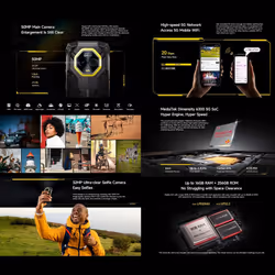 Ulefone Armor Mini 20T Pro 5G Rugged Smartphone 8GB+256GB
