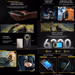 Ulefone Armor Mini 20 Pro 5G Rugged Smartphone 8GB+256GB