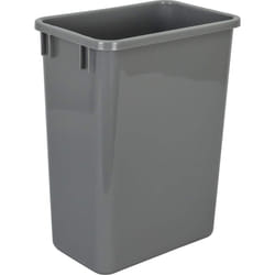 Hardware Resources Plastic Waste Container  35 Quarts (Pack of 1)  Gre