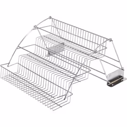 Hardware Resources 3-Tier Pull Down Spice Rack - Chrome-Finished Steel