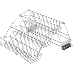 Hardware Resources 3-Tier Pull Down Spice Rack - Chrome-Finished Steel