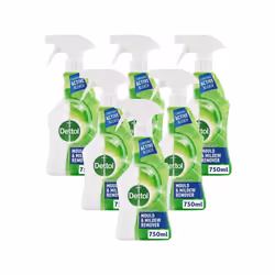 Dettol Mould and Mildew Remover Spray, 750 ml, Pack of 6 (Packaging May Vary)