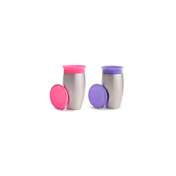 Munchkin Miracle Stainless Steel 360 Sippy Cup (Pink/Purple)