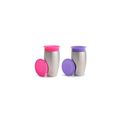 Munchkin Miracle Stainless Steel 360 Sippy Cup (Pink/Purple)