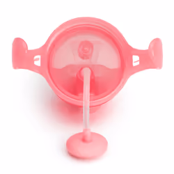 Munchkin Any Angle Weighted Straw Trainer Cup with Click Lock Lid  7 Ounce  Pink