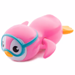 Munchkin Wind Up Swimming Penguin Baby and Toddler Bath Toy Pink