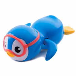 Munchkin Wind Up Swimming Penguin Baby and Toddler Bath Toy Blue