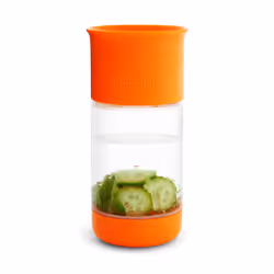 Munchkin Miracle 360 Fruit Infuser Toddler Sippy Cup 14 Ounce Orange