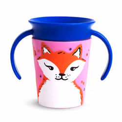 Munchkin Miracle 360 WildLove Trainer Sippy Cup 6 Oz Red Fox