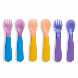 Munchkin ColorReveal Color Changing Toddler Forks and Spoons 6 Pack