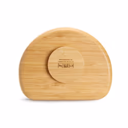 Munchkin Bambou Divided Suction Plate - Eco-Friendly Bamboo Dinnerware