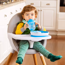 Munchkin Be Happy Toddler Feeding Supplies Gift Set  Includes Happy Fa