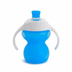Munchkin Click Lock Bite Proof Trainer Cup  Plastic  7 Ounce  2 Pack  Blue/Green