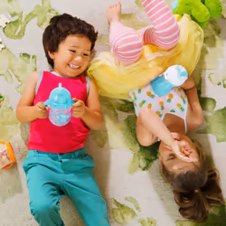 Munchkin Click Lock Bite Proof Sippy Cup  9 Ounce  2 Pack  Blue/Purple