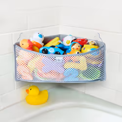 Munchkin High 'n Dry Corner Bath Toy Organizer and Storage  Grey