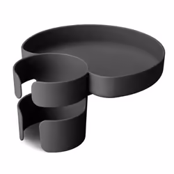 Munchkin Carseat Tray - Toddler Travel & Road Trip Accessory for Mess-Free Snacking in The Car Grey