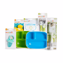 Munchkin New Beginnings Baby Gift Set  Includes Feeding Utensils  Divi