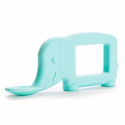 Munchkin The Baby Toon Silicone Teether Spoon  Elephant  Mint (As Seen On Shark Tank)