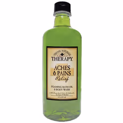 Village Naturals Therapy Foaming Bath Oil, Aches and Pains, 16 Ounce