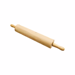 Thunder Group WDRNP013 Rolling Pin  13  314 dia barrel  contoured handles  ball bearing roller  solid wood