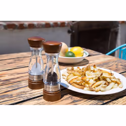 Cole & Mason Gourmet Precision Keswick Pepper Mill, Acrylic and Beech Wood, 18 cm