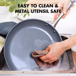 GreenPan Lima Hard Anodized Healthy Ceramic Nonstick 12 Piece Cookware Pots and Pans Set  PFAS-Free  Oven Safe  Gray
