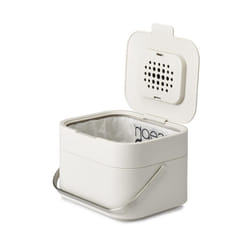 Joseph Joseph Intelligent Waste, Stack 4 Food Waste Caddy Odour Filter - Stone