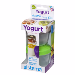 Sistema Yogurt To Go Round Containers, 150 ml - Pack of 2