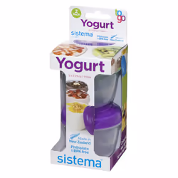 Sistema Yogurt To Go Round Containers, 150 ml - Pack of 2