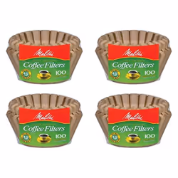 Melitta 8-12 Cup Basket Filter Paper Natural Brown 400 Count