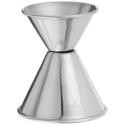 Winco Steel 1 Ounce x 2 Ounce Jiggers  1 Oz / 2 Oz  Stainless Steel