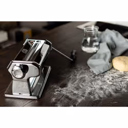 MARCATO 8342 Atlas Pasta Dough Roller  Made in Italy  Includes 180Millimeter Pasta Roller with Hand Crank and Instructions  Sil