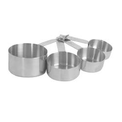 Thunder Group SLMC2414 Stainless Steel Measuring Cup Set  1/4  1/3  1/2  1Cup
