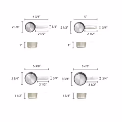 Thunder Group SLMC2414 Stainless Steel Measuring Cup Set  1/4  1/3  1/2  1Cup