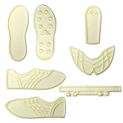 JEM Sports Boot Cutters for Cake Decorating  Set of 7  Standard  White