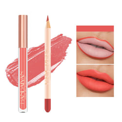 Easilydays Lip Liner and Liquid Matte Lipstick Set  12 Colors Crayon Matte Longwear Lip Pencil  24h Velvety Red Lips and Lip Liners Make Up  Lip Conto